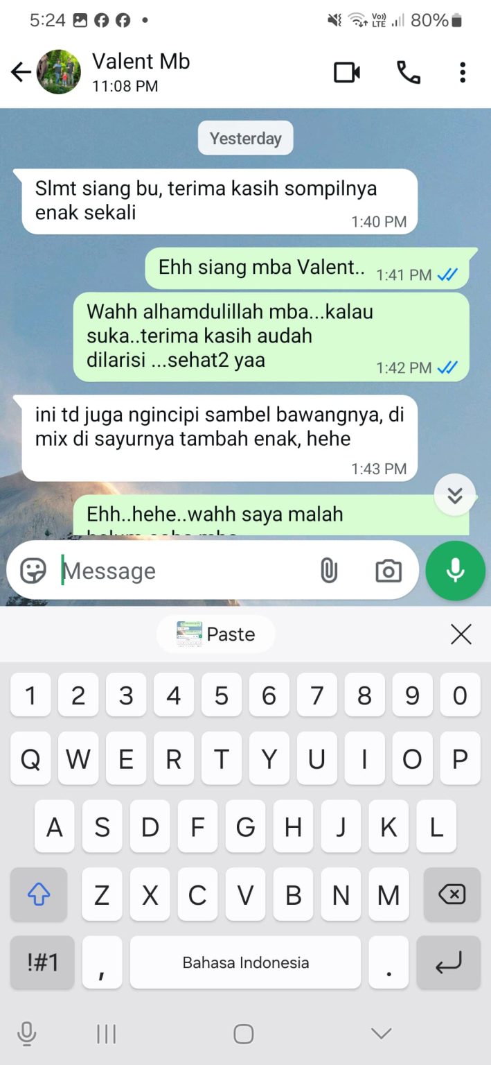 Testimoni sambal Gomienz 2