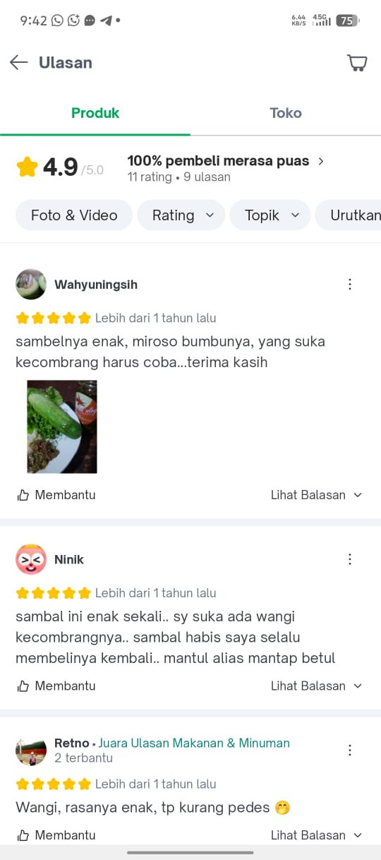 testimonial sambal gomienz 5